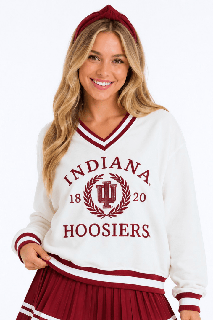 Indiana Heritage V-Neck Pullover, view 2