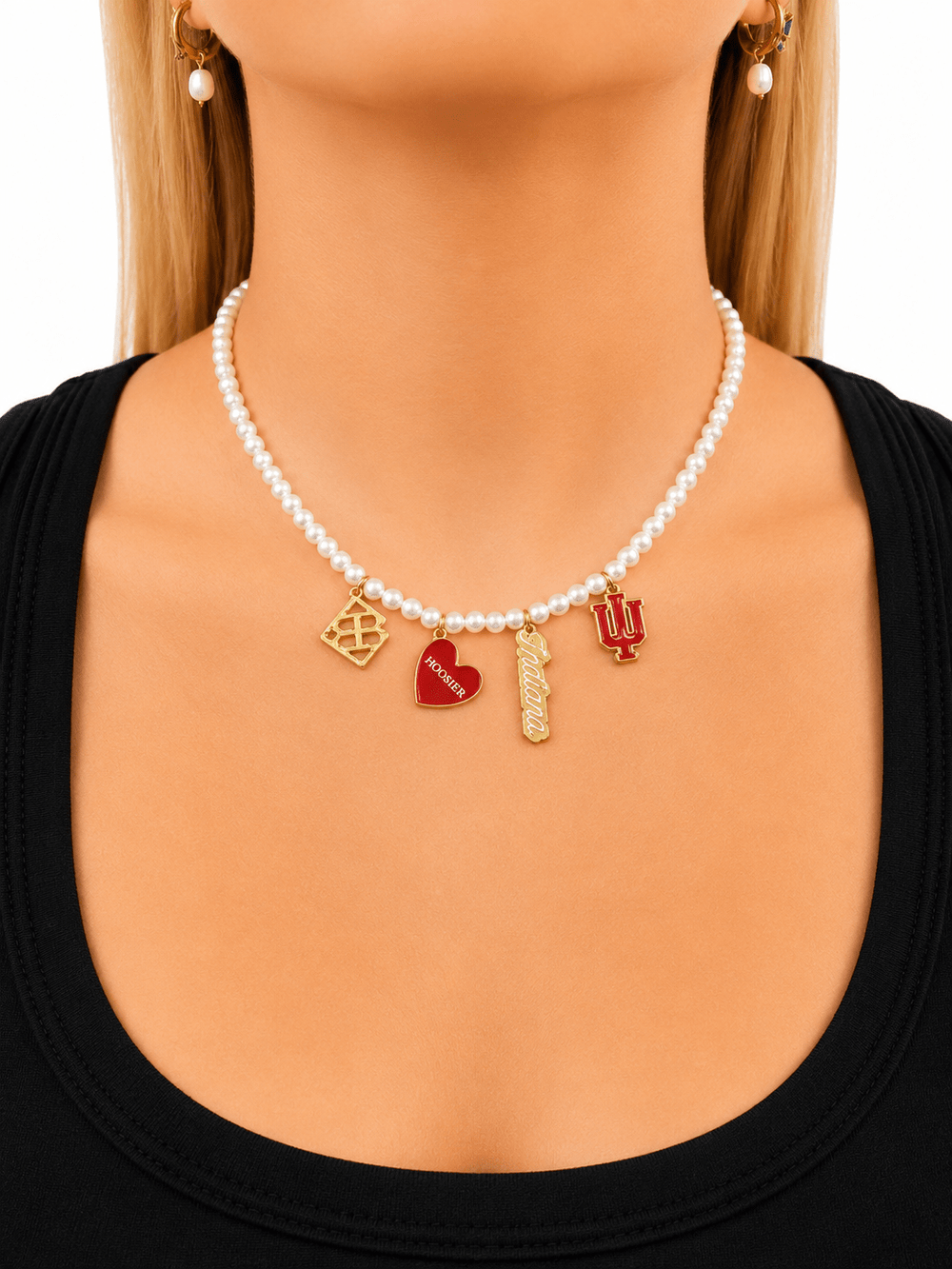 Indiana Pearl Charm Necklace - Something Splendid Co.