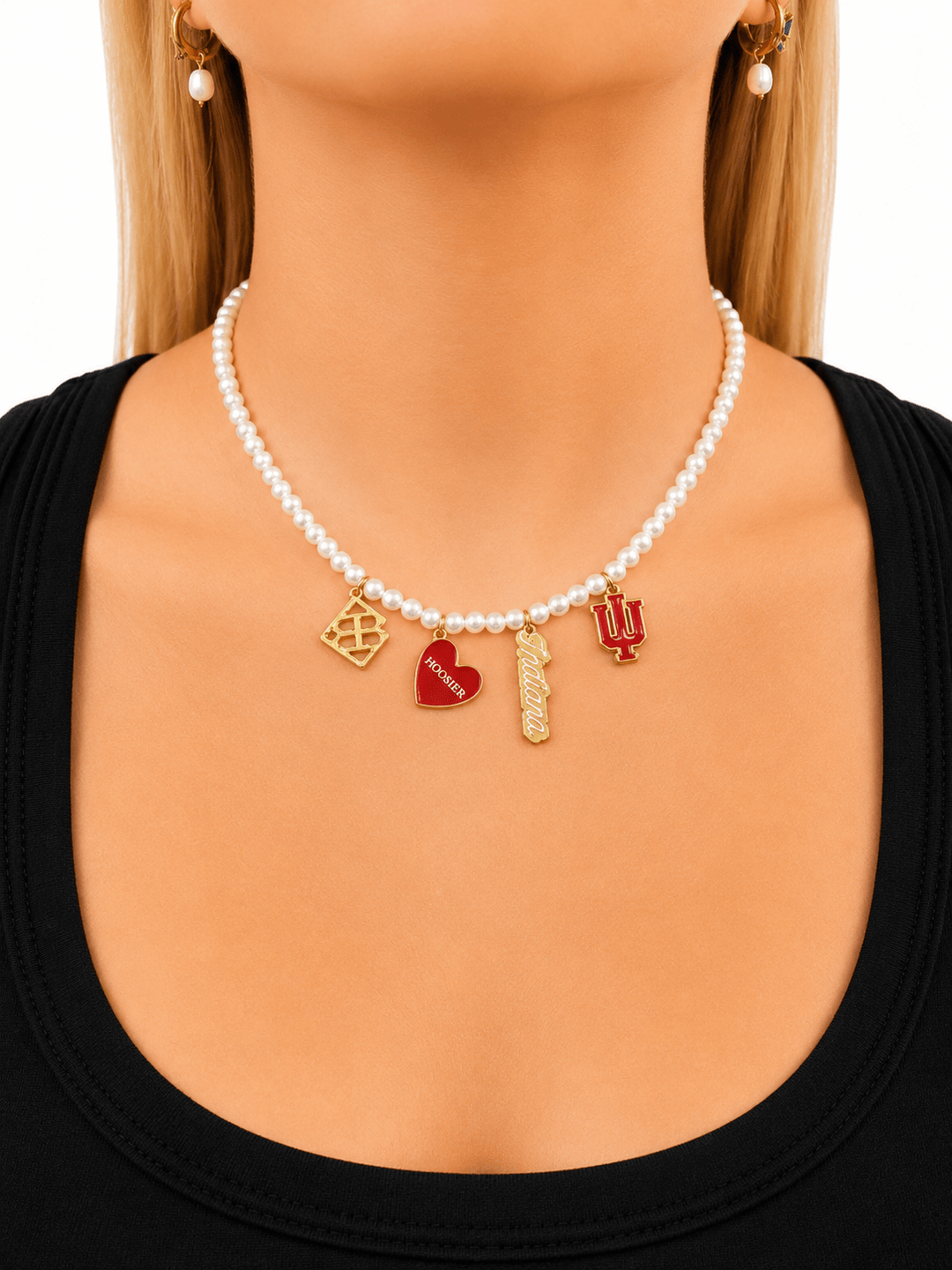 Indiana Pearl Charm Necklace - Something Splendid Co.