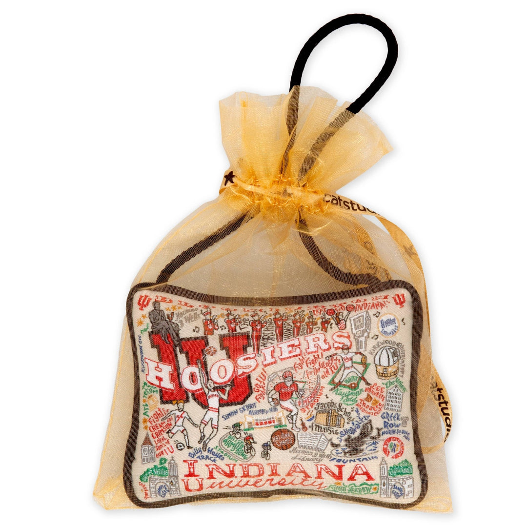 Indiana University Collegiate Mini Pillow Ornament - Something Splendid Co.