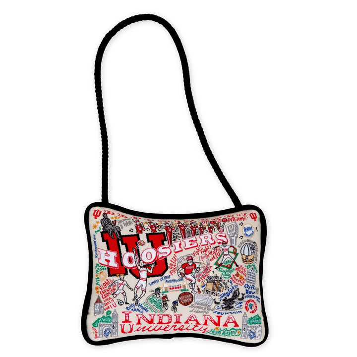Indiana University Collegiate Mini Pillow Ornament - Something Splendid Co.