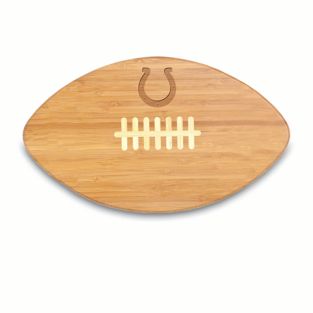 Indianapolis Colts Touchdown! Football Cutting & Srvng Board: Bamboo / Indianapolis Colts - Something Splendid Co.