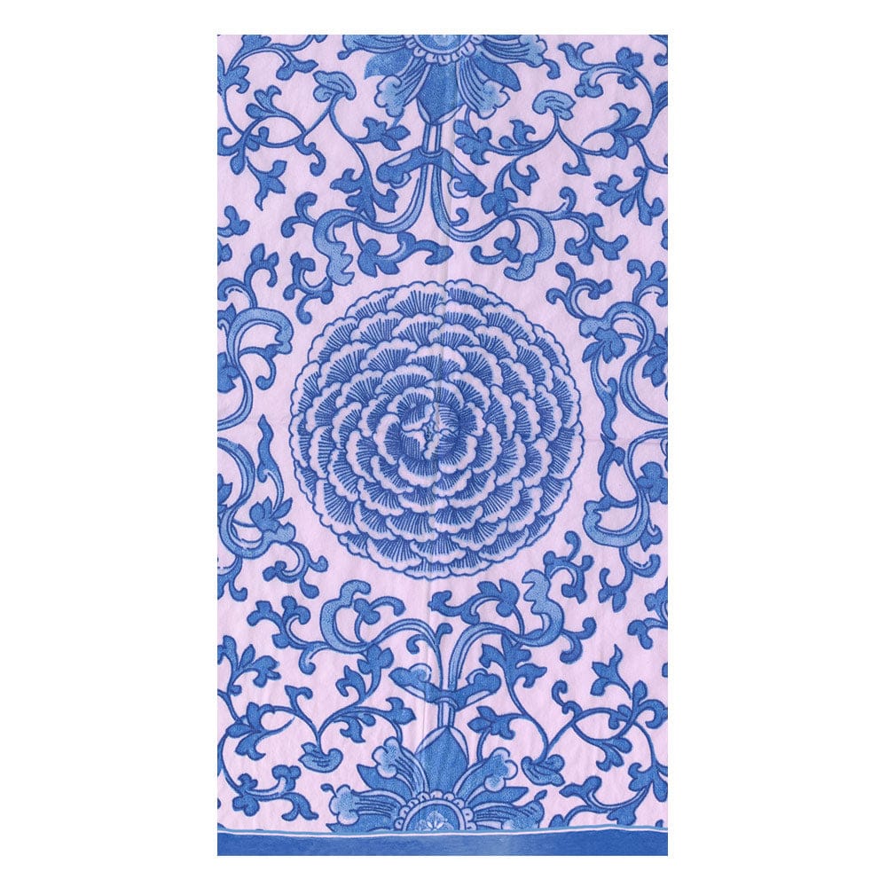 Indigo Garden Blue/Pink Guest Towels - Something Splendid Co.