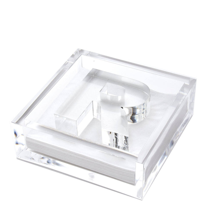 Initial Acrylic Cocktail Napkin Holder - Something Splendid Co.