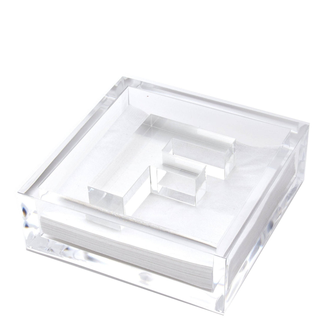 Initial Acrylic Cocktail Napkin Holder - Something Splendid Co.