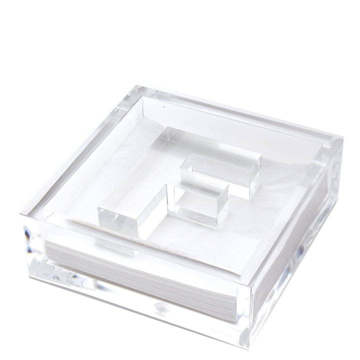 Initial Acrylic Cocktail Napkin Holder - Something Splendid Co.