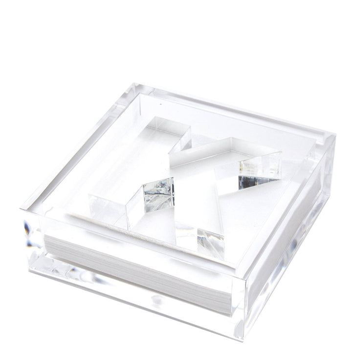Initial Acrylic Cocktail Napkin Holder - Something Splendid Co.