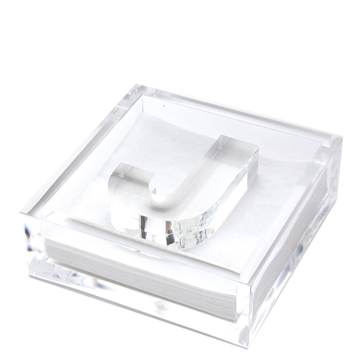 Initial Acrylic Cocktail Napkin Holder - Something Splendid Co.
