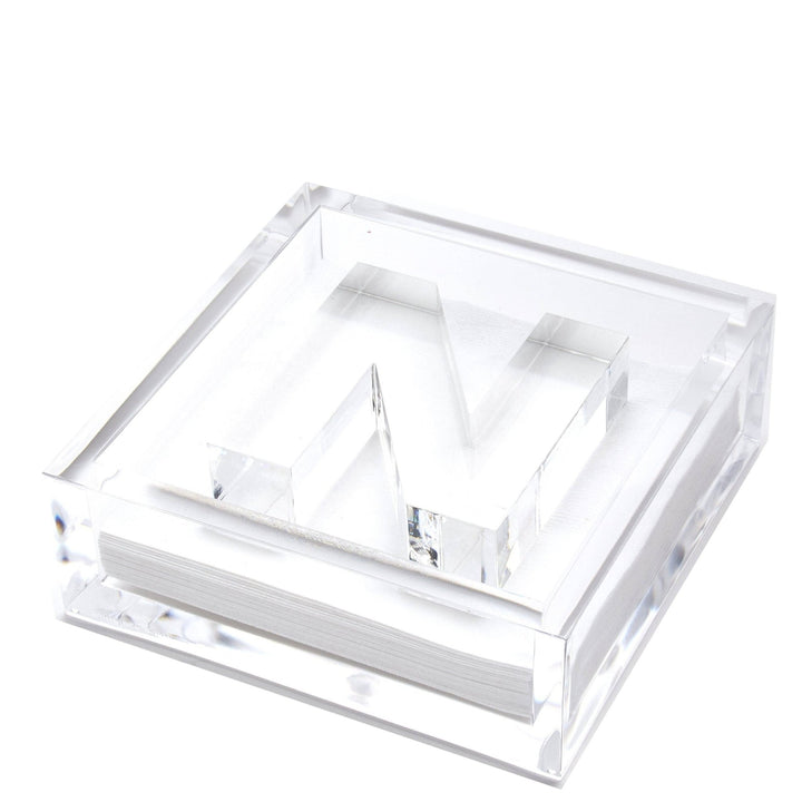 Initial Acrylic Cocktail Napkin Holder - Something Splendid Co.