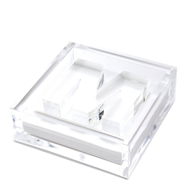 Initial Acrylic Cocktail Napkin Holder - Something Splendid Co.