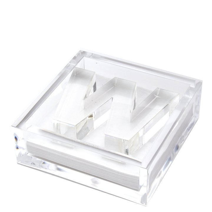Initial Acrylic Cocktail Napkin Holder - Something Splendid Co.