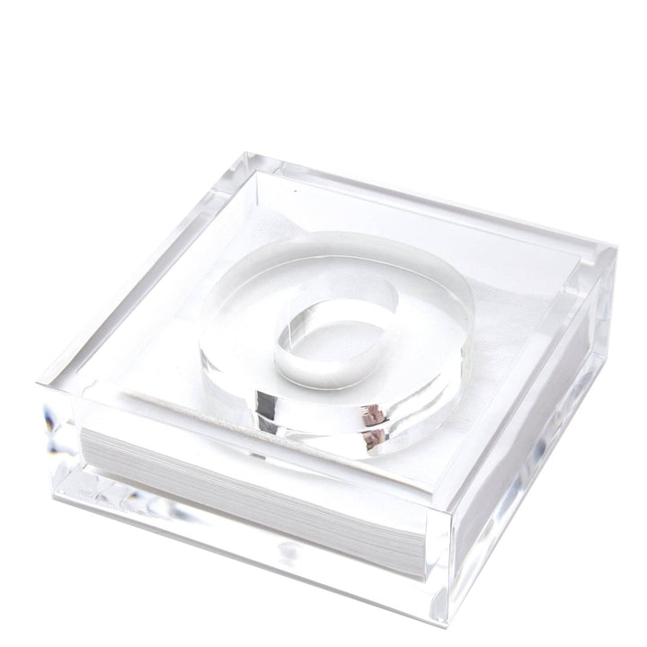 Initial Acrylic Cocktail Napkin Holder - Something Splendid Co.