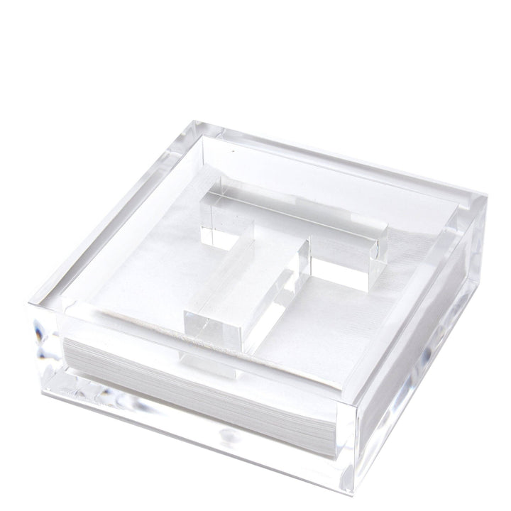 Initial Acrylic Cocktail Napkin Holder - Something Splendid Co.