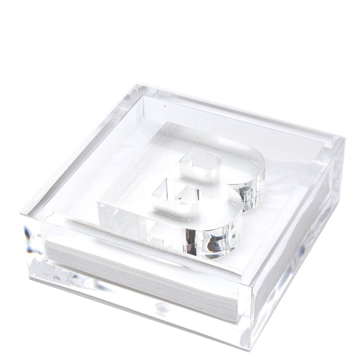 Initial Acrylic Cocktail Napkin Holder - Something Splendid Co.