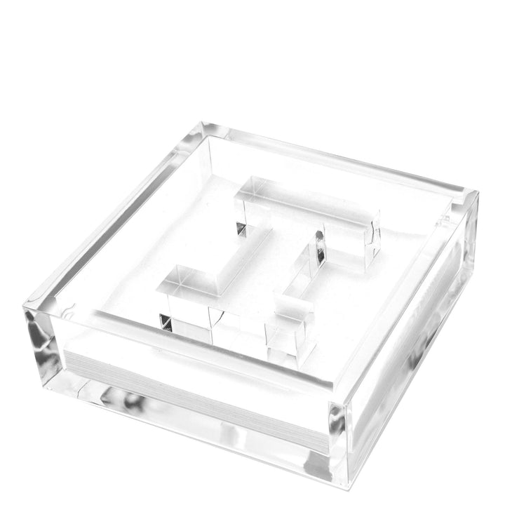 Initial Acrylic Cocktail Napkin Holder - Something Splendid Co.