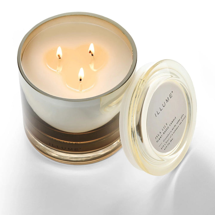 Isla Lily Statement Glass Candle - Something Splendid Co.