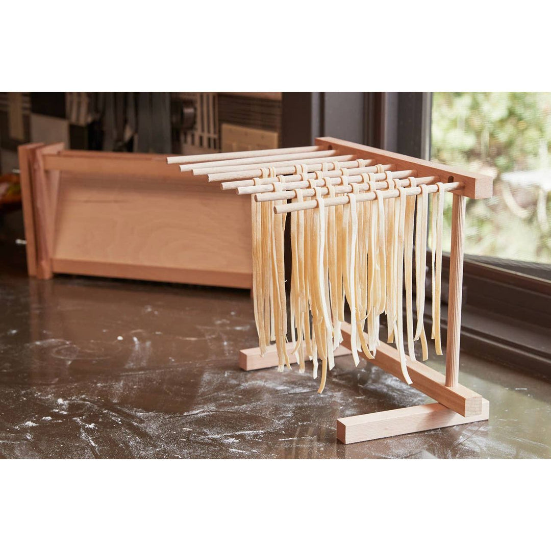 Italian Beechwood Collapsible Pasta Drying Rack - Something Splendid Co.