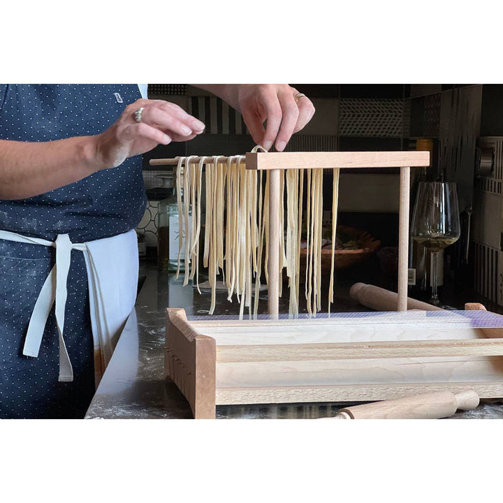 Italian Beechwood Collapsible Pasta Drying Rack - Something Splendid Co.