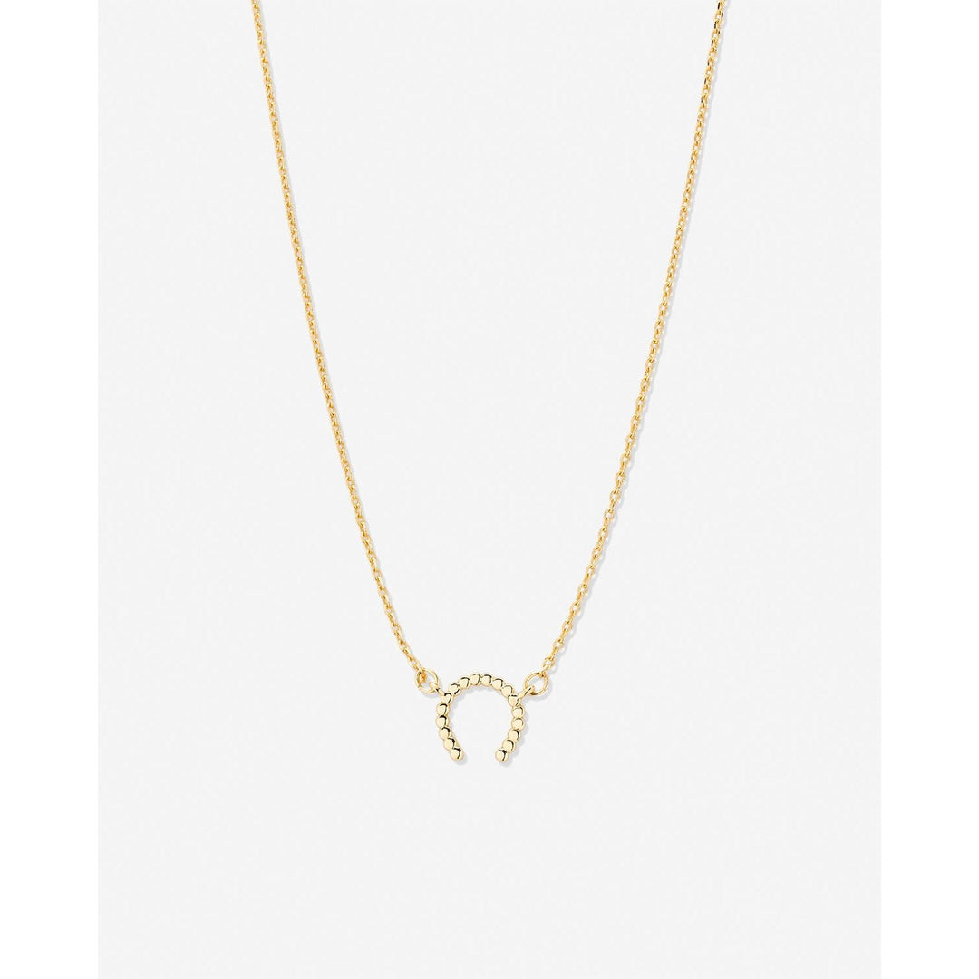 Just For Luck Horseshoe Necklace - 14k Gold - Something Splendid Co.