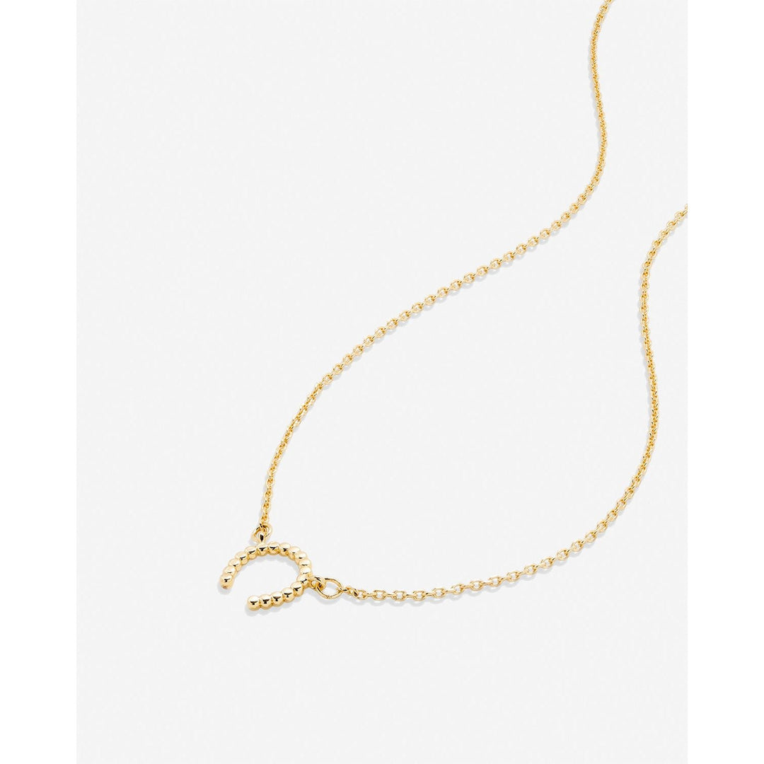 Just For Luck Horseshoe Necklace - 14k Gold - Something Splendid Co.