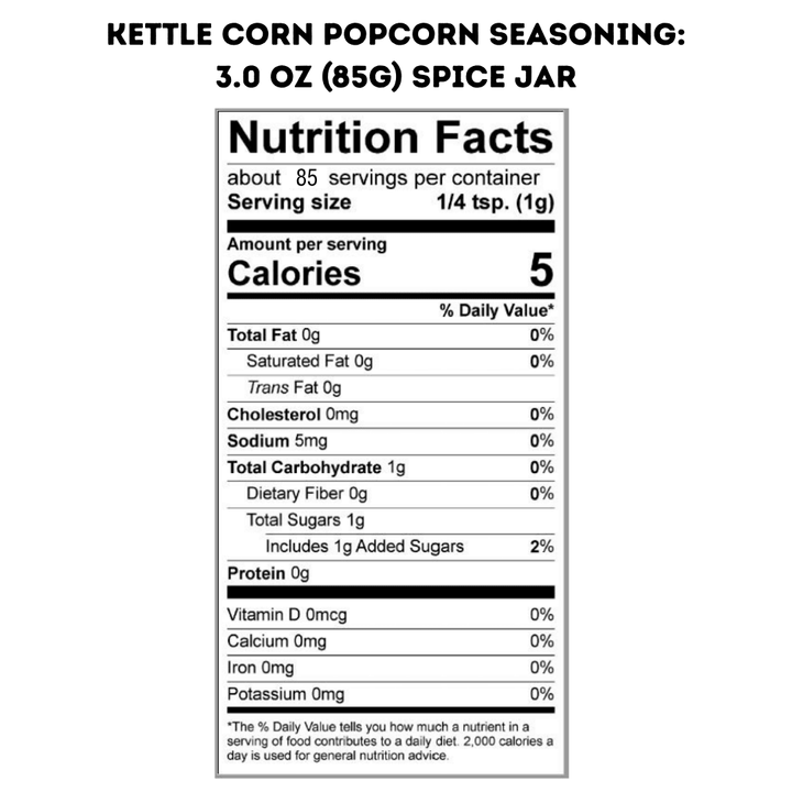 Kettle Corn Popcorn Seasoning - Something Splendid Co.