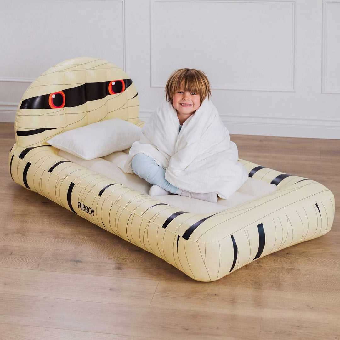 Kids Sleepover Bed - Halloween Mummy Air Mattress - Something Splendid Co.