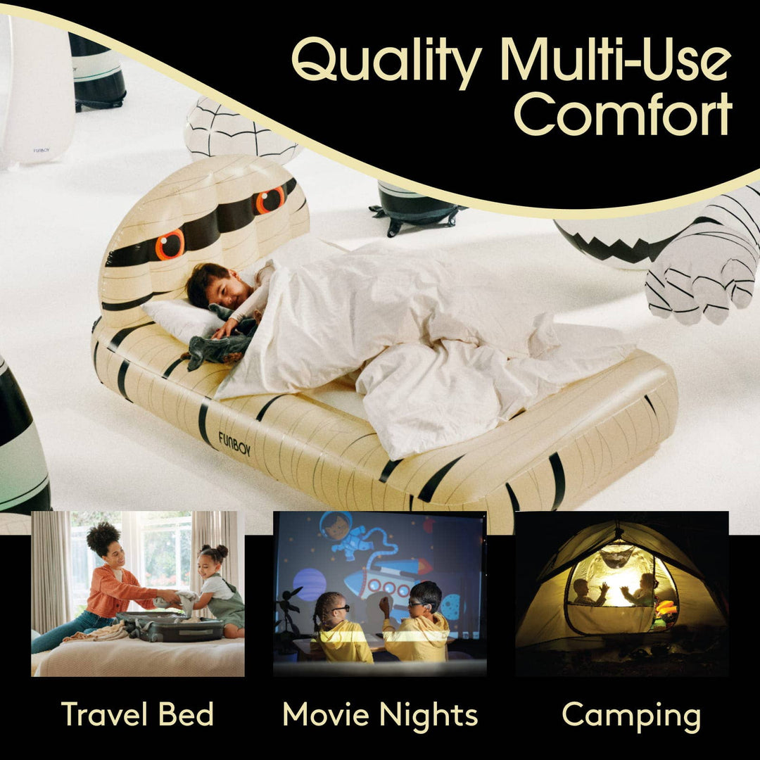 Kids Sleepover Bed - Halloween Mummy Air Mattress - Something Splendid Co.