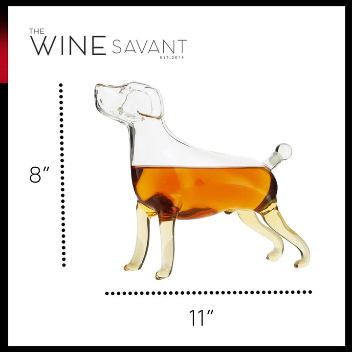 Labrador Dog Animal Whiskey and Wine Decanter 500ml - Something Splendid Co.