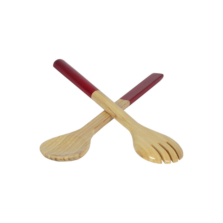 Large Bamboo Server Set: Red - Something Splendid Co.