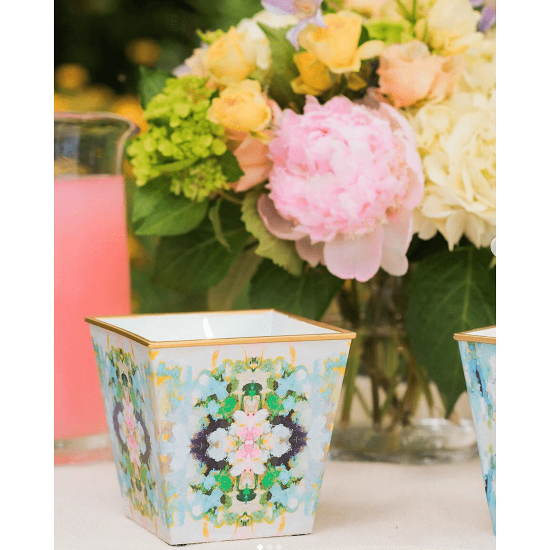 Laura Park Nantucket Bloom Cachepot Candle - Something Splendid Co.