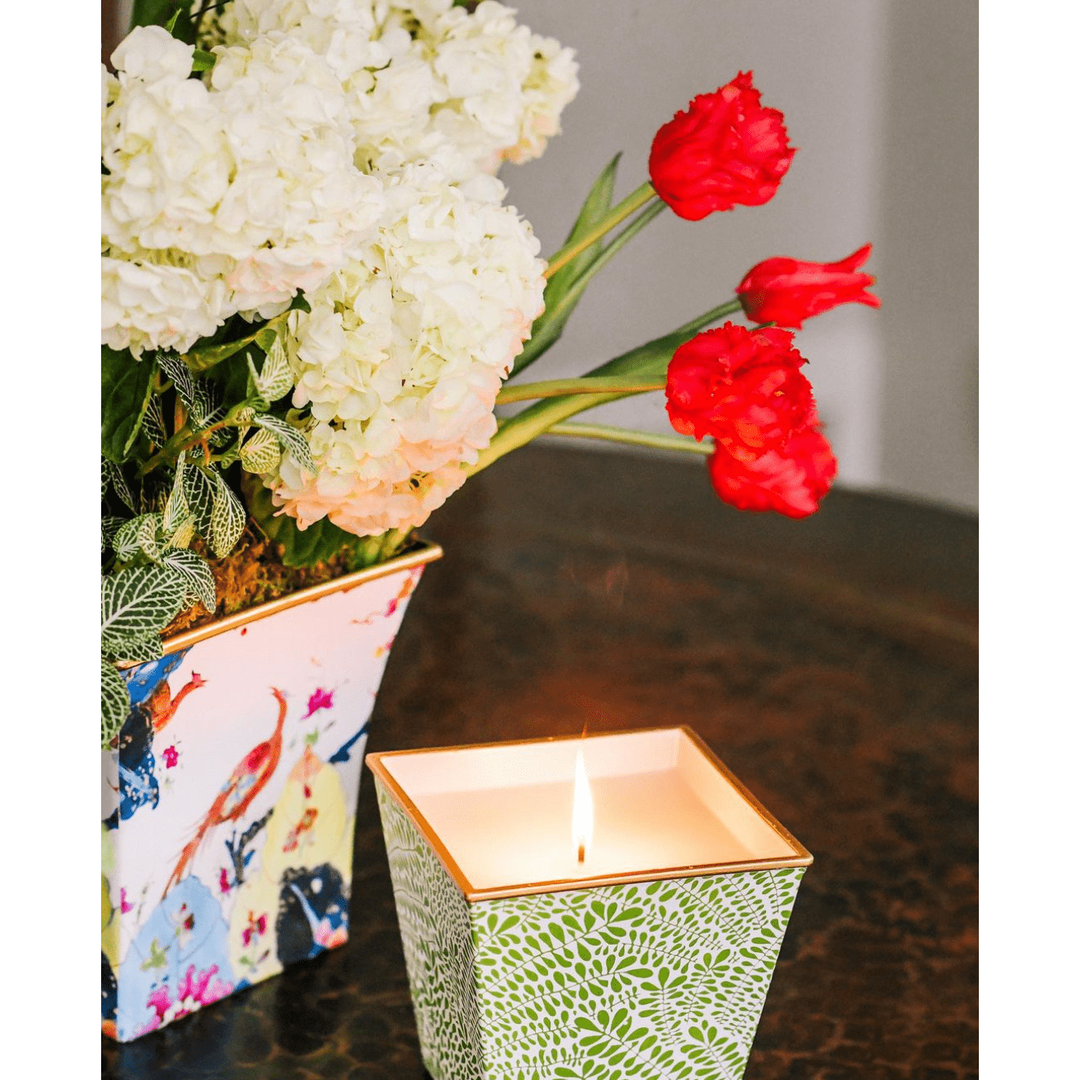 Laura Park Nantucket Bloom Cachepot Candle - Something Splendid Co.