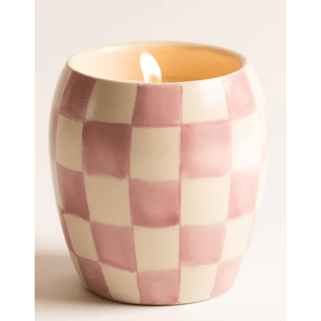 Lavender Mimosa Checkmate Candle - Something Splendid Co.