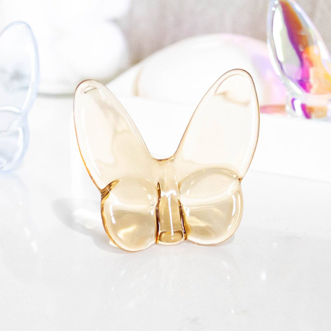 Le Mariposa Crystal Butterfly Figurine in Gold - Something Splendid Co.