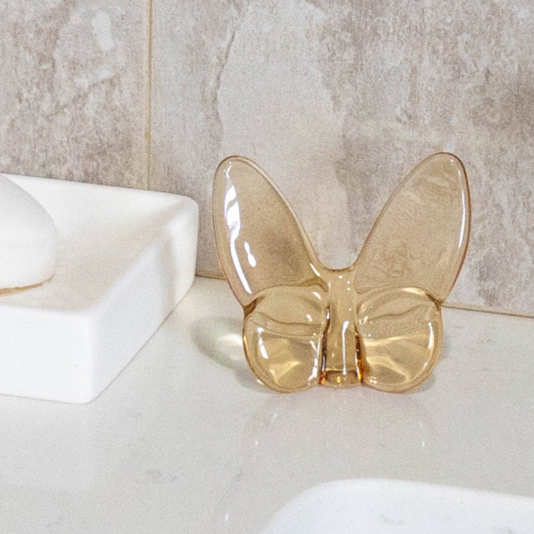 Le Mariposa Crystal Butterfly Figurine in Gold - Something Splendid Co.