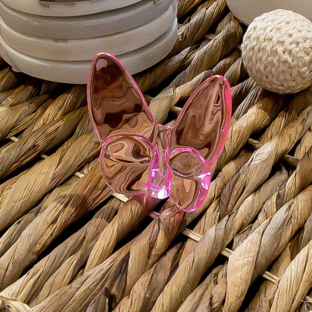 Le Mariposa Crystal Butterfly Figurine in Pink - Something Splendid Co.