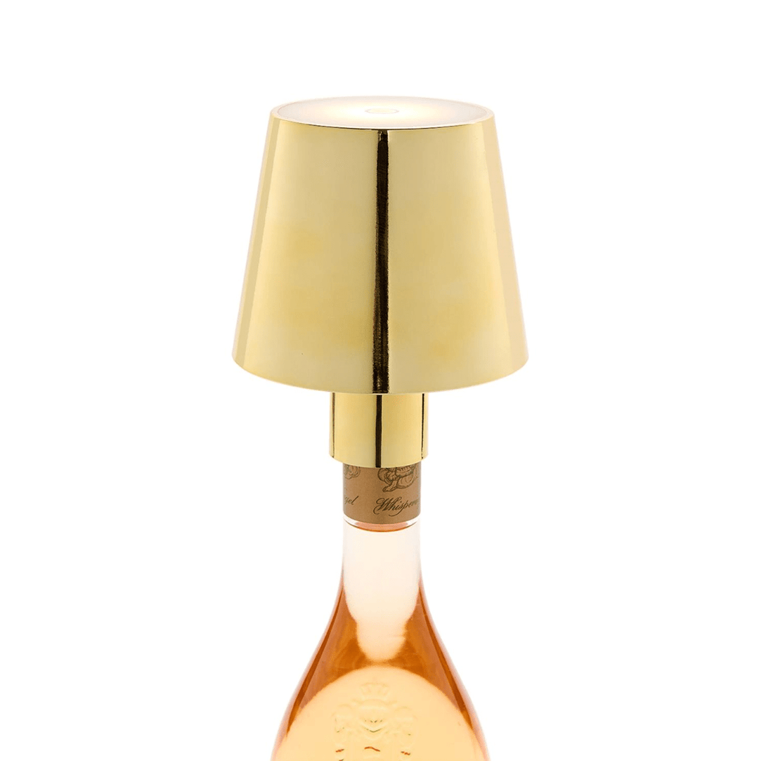 LED Cordless Bottle Lampshade with Stopper Attachment - Something Splendid Co.