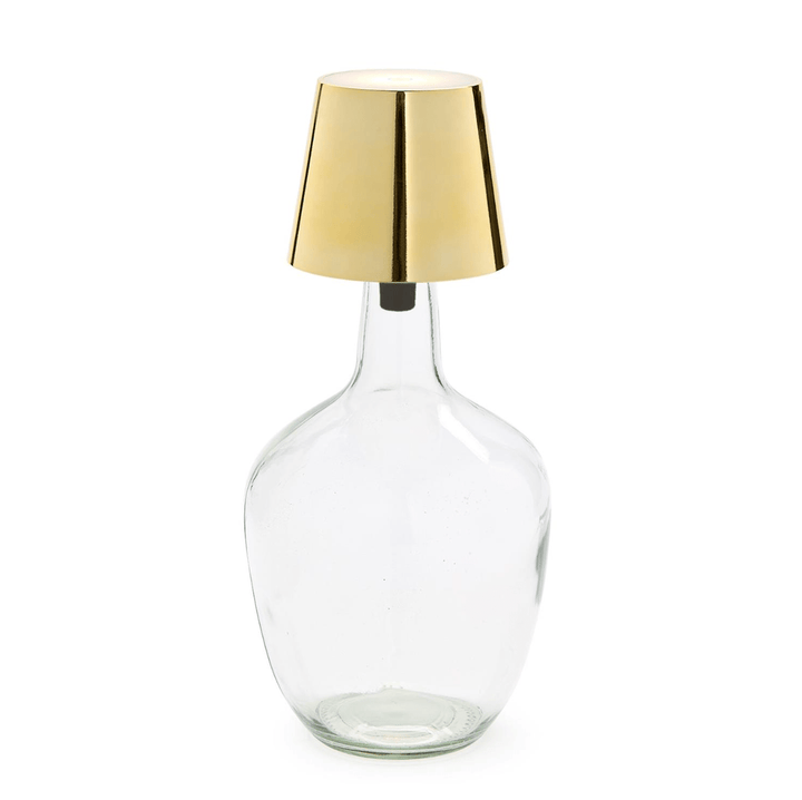 LED Cordless Bottle Lampshade with Stopper Attachment - Something Splendid Co.