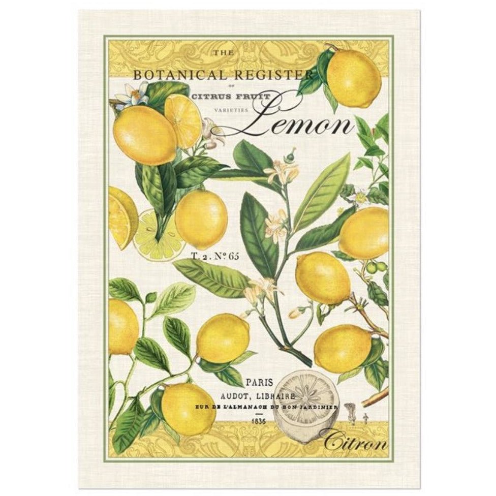 Lemon Basil Kitchen Towel - Something Splendid Co.