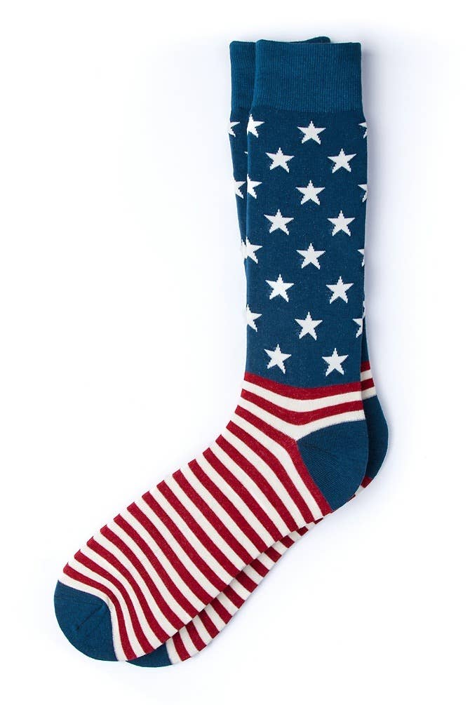 Let Feet-dom Ring American Flag Patriotic Sock - by Alynn - Something Splendid Co.