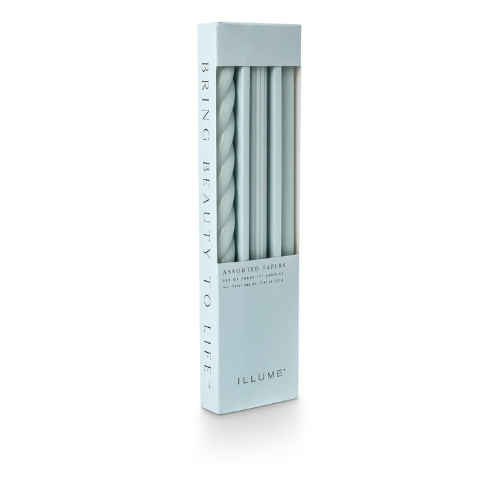 Light Blue Assorted Candle Tapers - 3 Pack - Something Splendid Co.