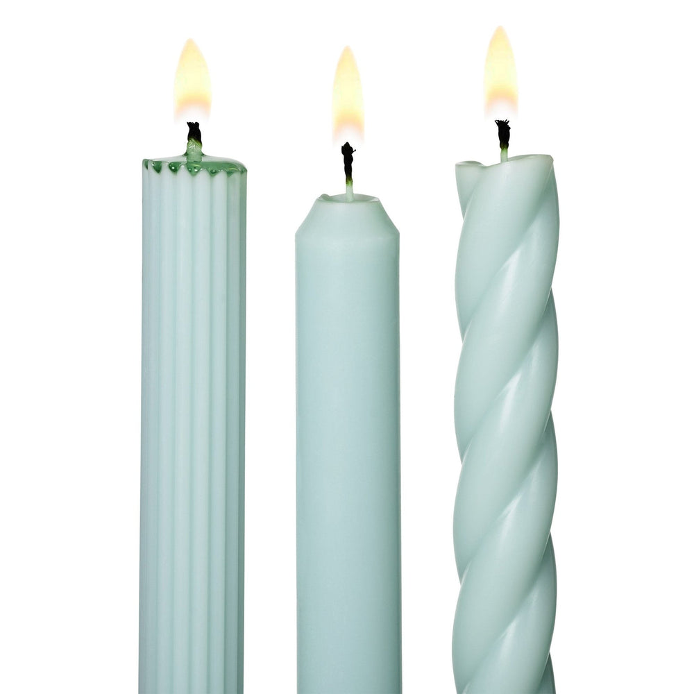 Light Blue Assorted Candle Tapers - 3 Pack - Something Splendid Co.