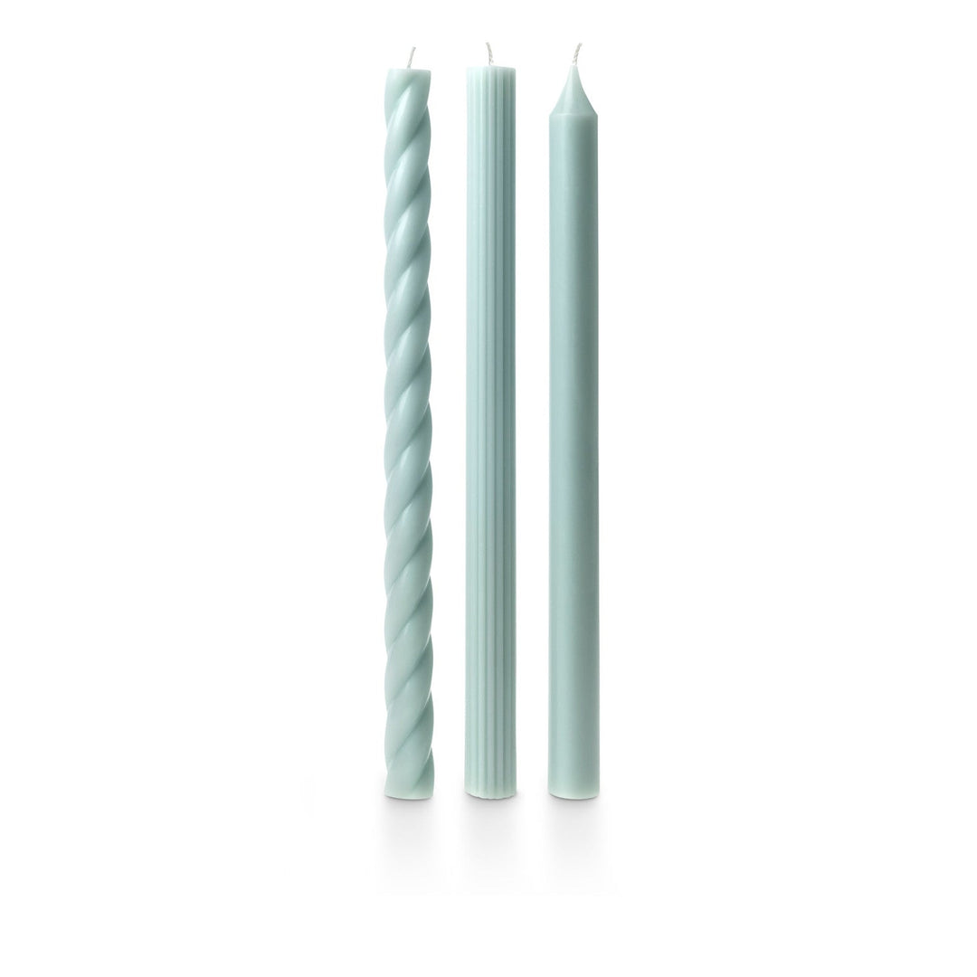 Light Blue Assorted Candle Tapers - 3 Pack - Something Splendid Co.