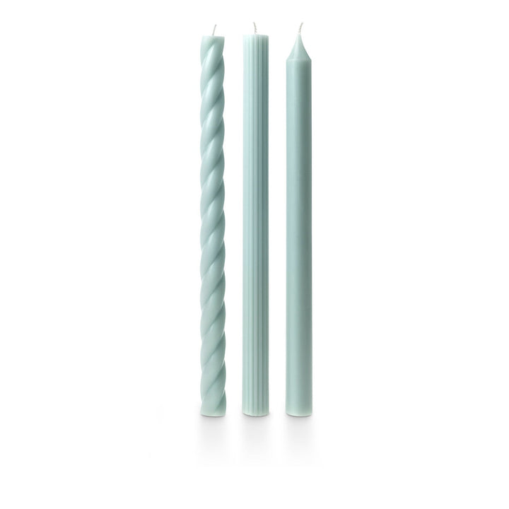 Light Blue Assorted Candle Tapers - 3 Pack - Something Splendid Co.
