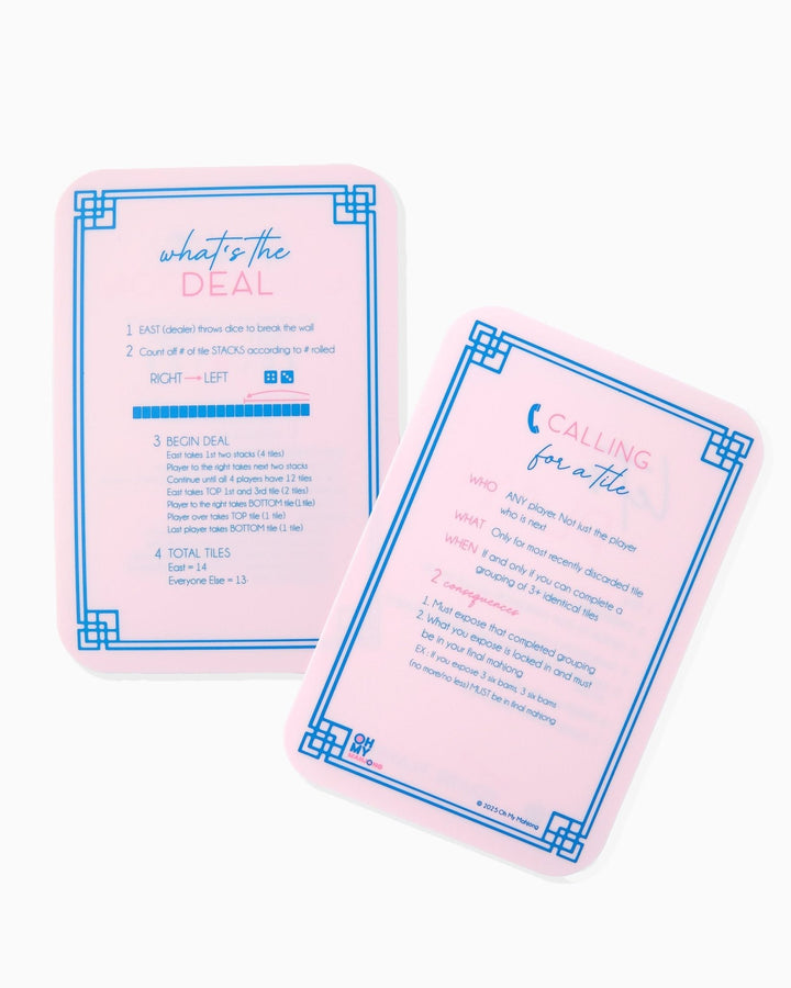 Light Pink Mahjong Tile Shufflers - Something Splendid Co.