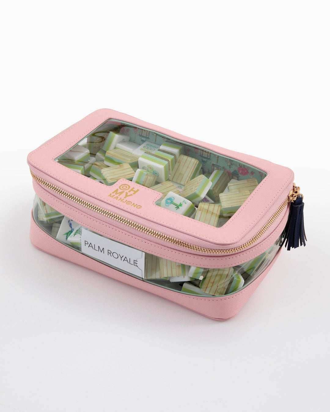 Light Pink Mahjong Tile Storage Bag - Something Splendid Co.