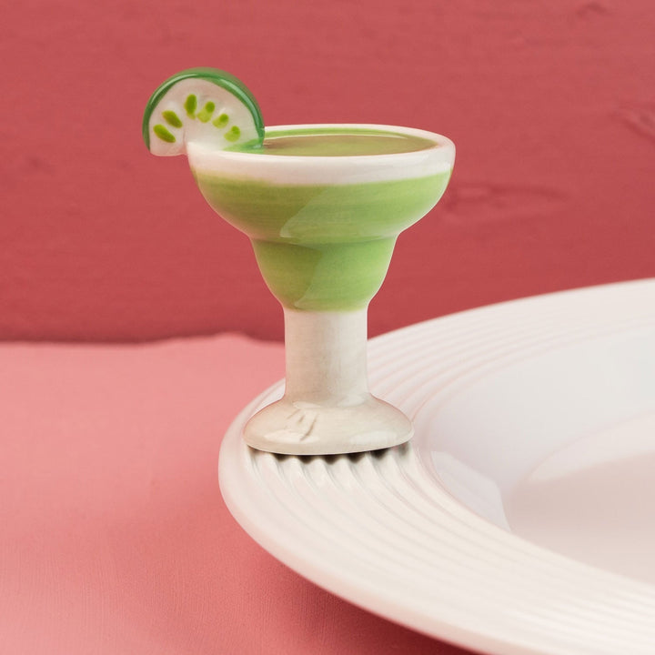 Lime & Salt, Please! Mini by Nora Fleming — hand-painted ceramic margarita with lime