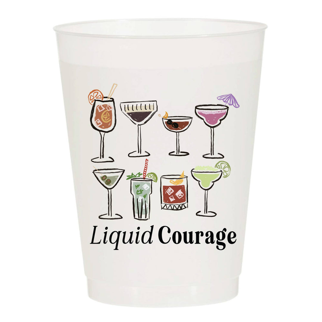 Liquid Courage Frosted Cups - Girls - Something Splendid Co.