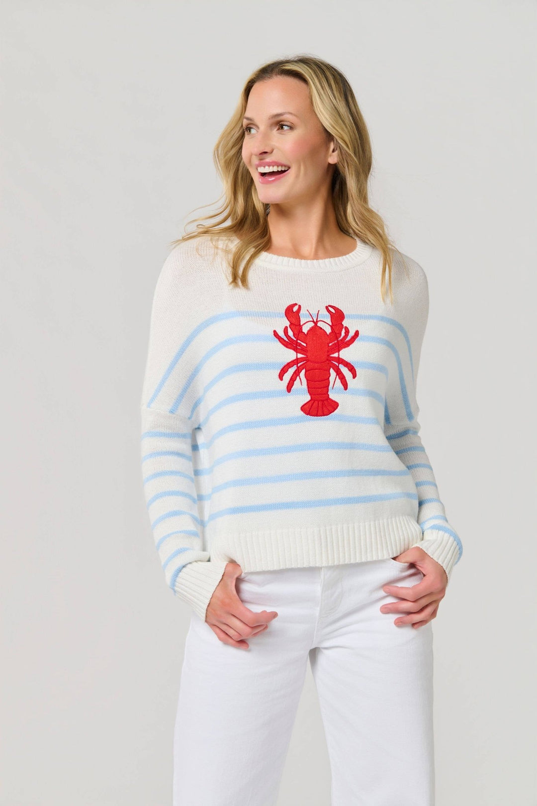 Lobster Relaxed Fashion Fit Sweater - Medium - Something Splendid Co.
