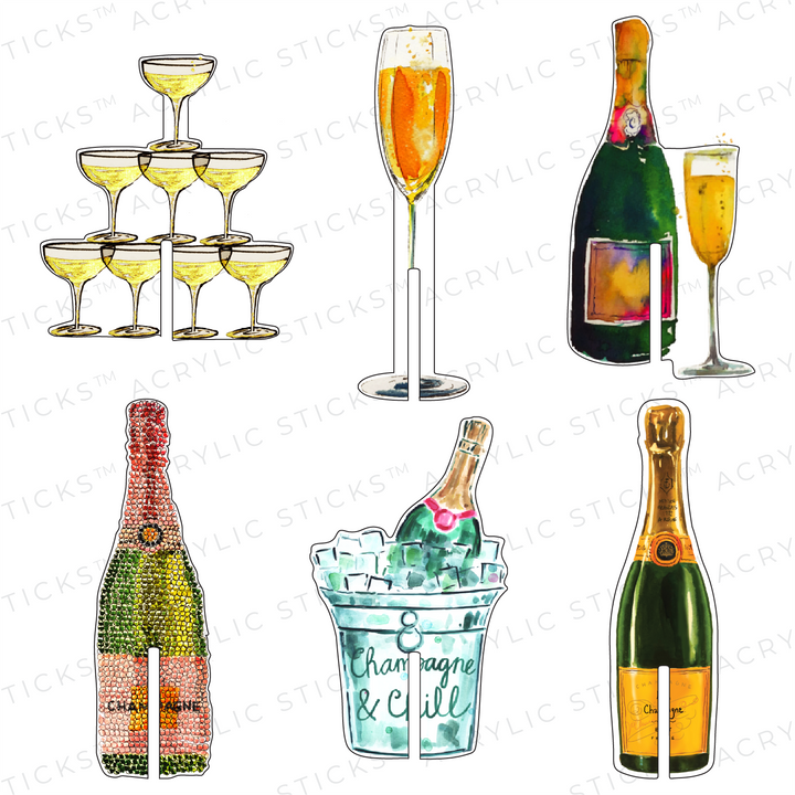 LOVER OF BUBBLES ACRYLIC DRINK CLIP COMBO - Something Splendid Co.