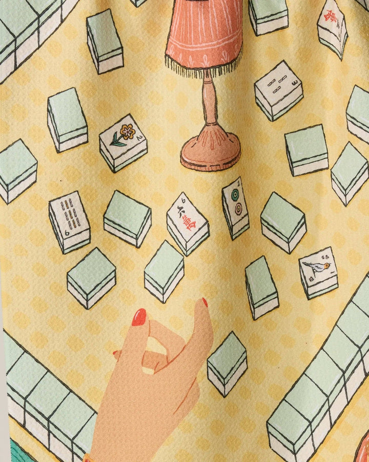 Lucky Hand Tea Towel - Mahjong - Something Splendid Co.